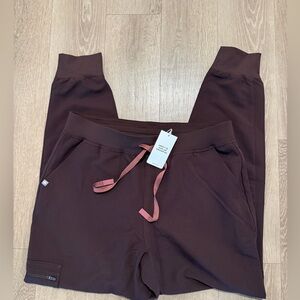FIGS espresso M Brey joggers large tall